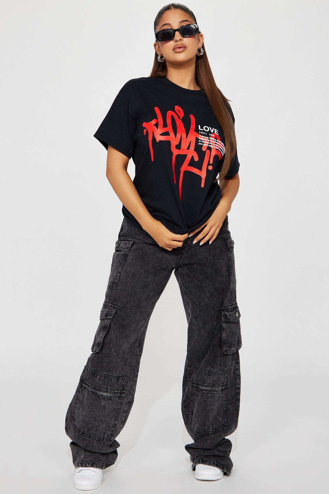 Definition of Love Short Sleeve Tee - Black sold by Fashion Nova product image thumbnail 2