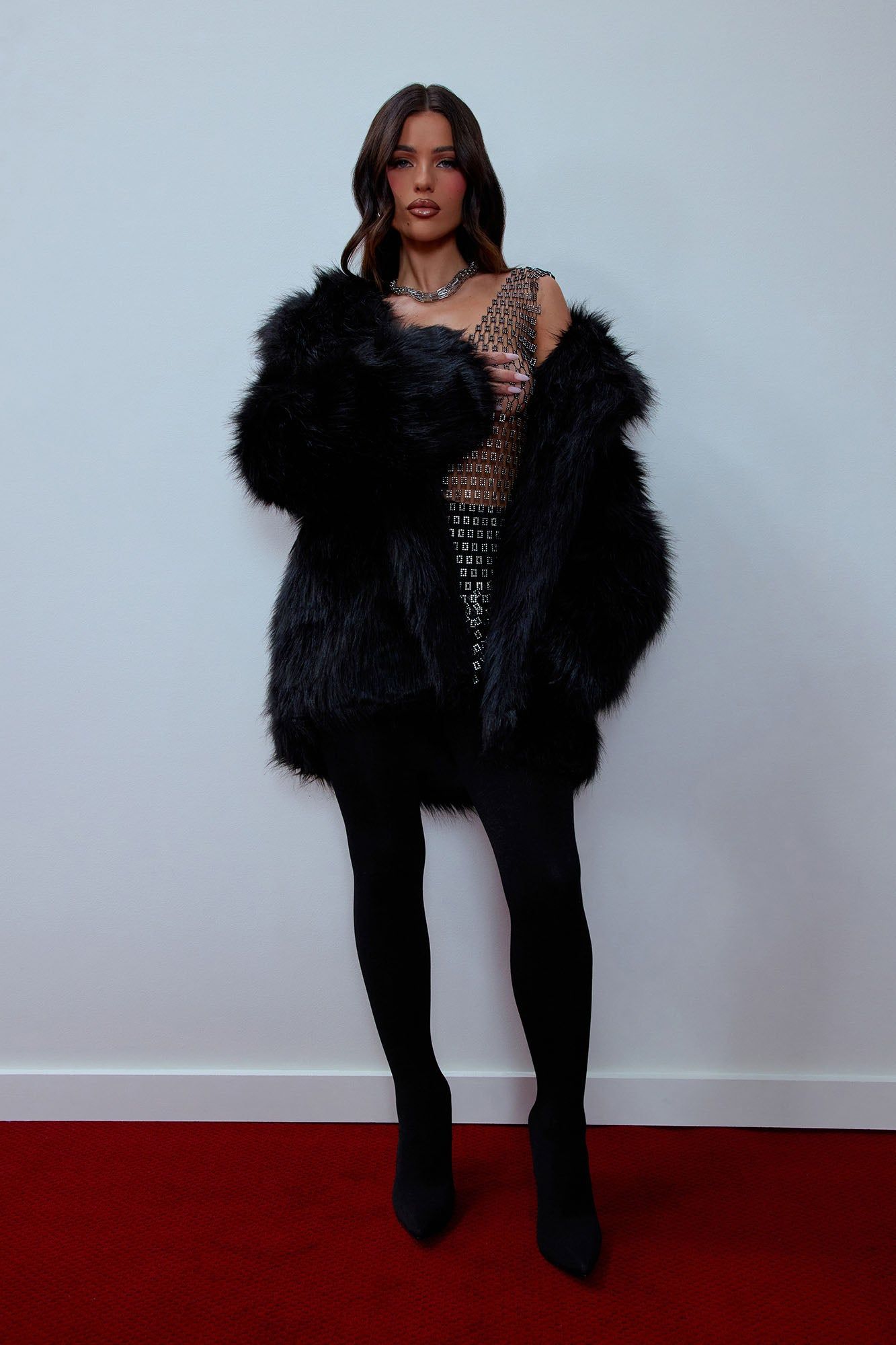 Bring It Back Faux Fur Coat - Black sold by Fashion Nova product image thumbnail 4