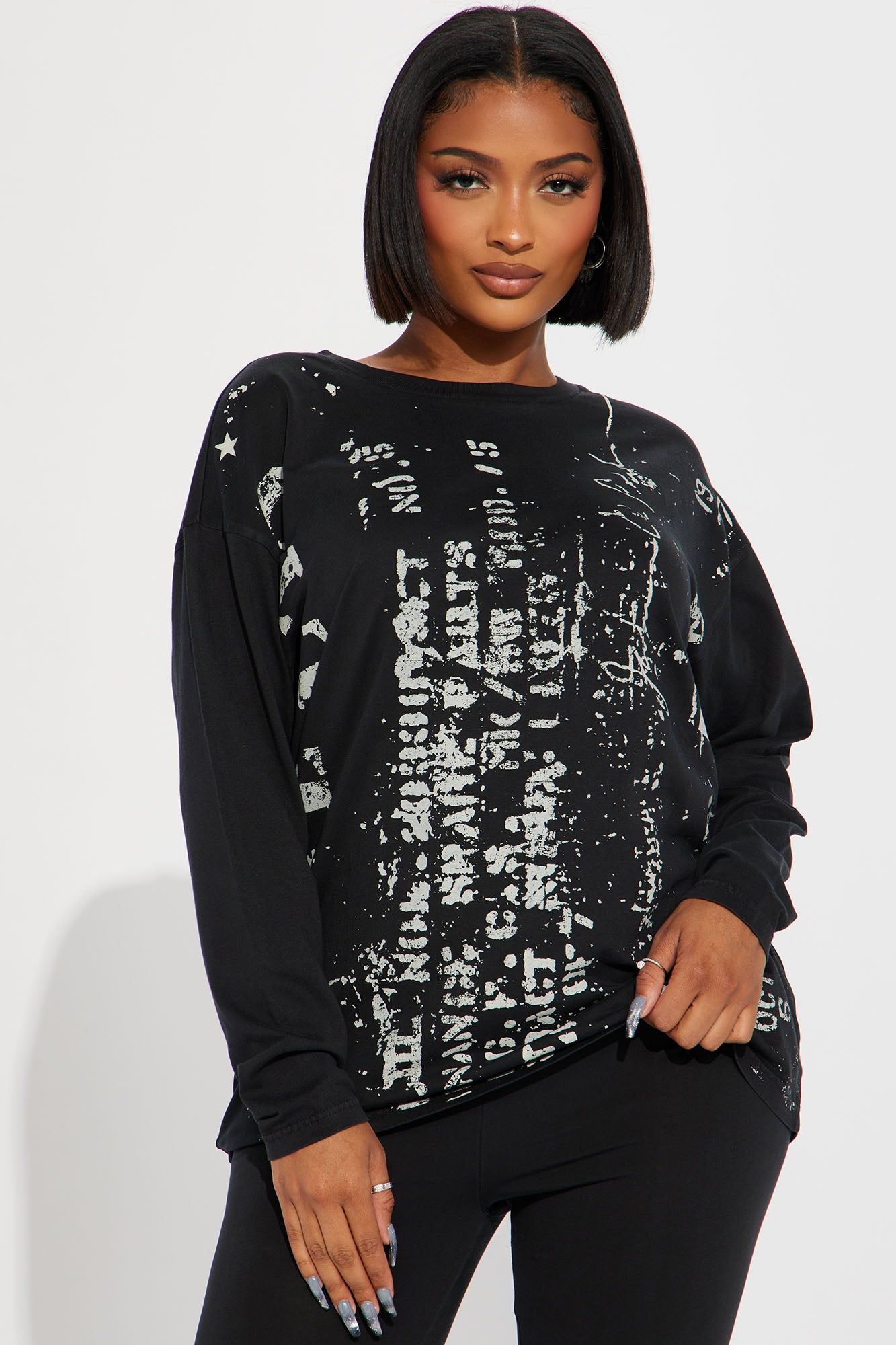 Area Codes Vintage Wash Legging Set - Black sold by Fashion Nova product image thumbnail 2