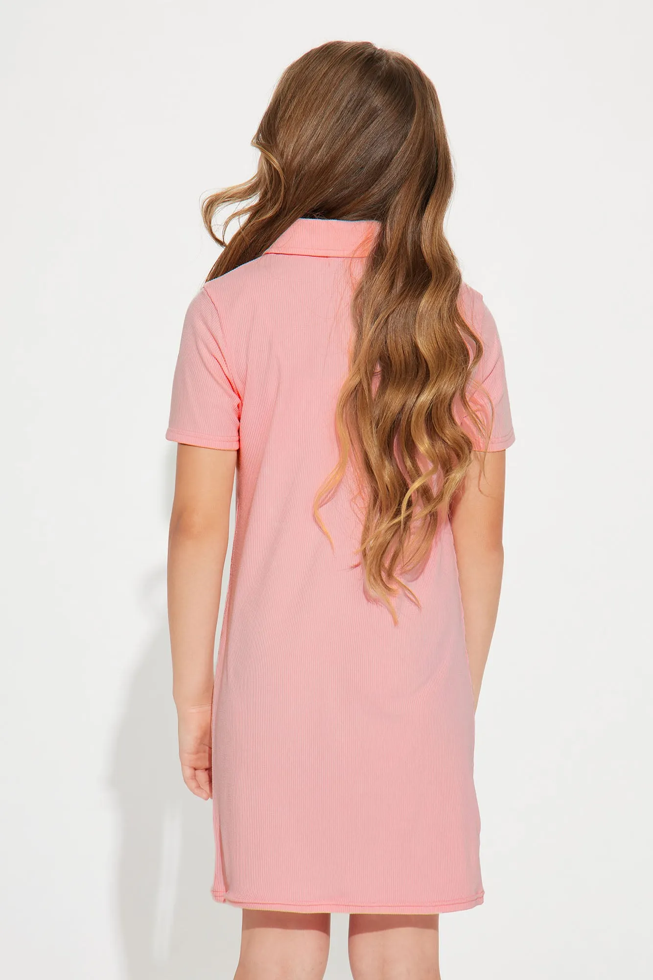 Mini Way With Words Yummy Polo Dress - Blush sold by Fashion Nova product image thumbnail 4