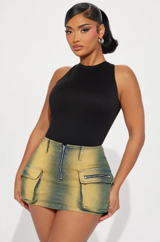 Alexa Double Layered Tank Top - Black sold by Fashion Nova
