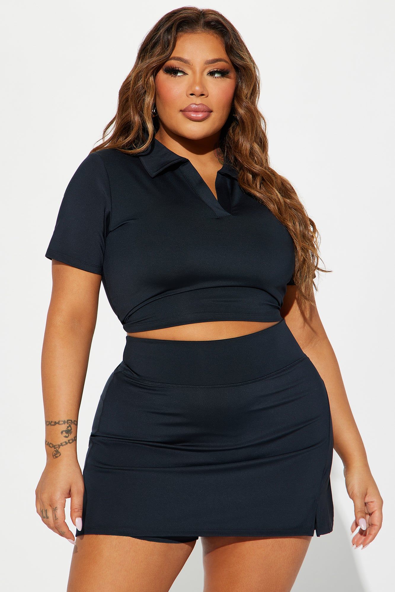 Tennis Play Elevate Active Top - Black sold by Fashion Nova product image thumbnail 5