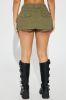 Don't Pretend Cargo Micro Mini Skort - Olive sold by Fashion Nova