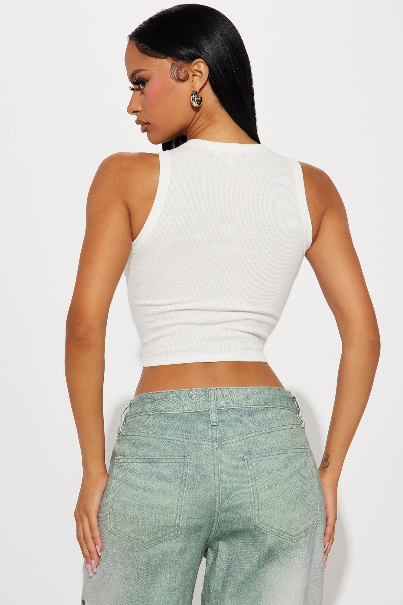 Christy Ribbed Tee - White sold by Fashion Nova product image thumbnail 3
