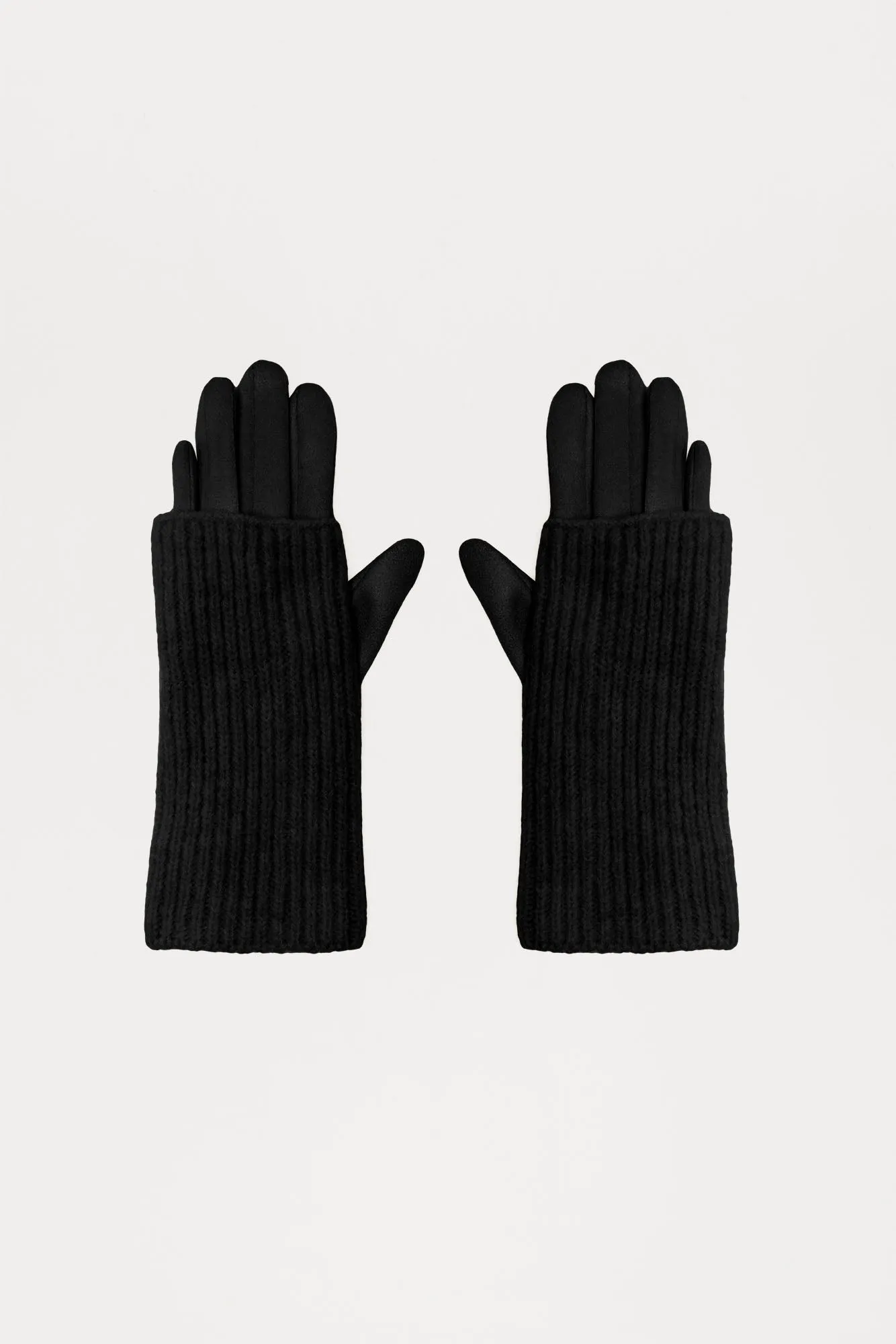 Cozy Two In One Gloves - Black sold by Fashion Nova