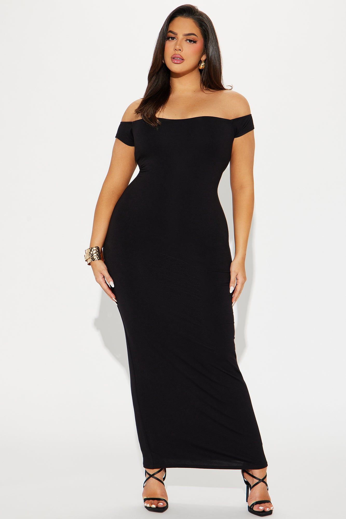 Mina Smooth Double Lined Maxi Dress - Black sold by Fashion Nova product image thumbnail 4
