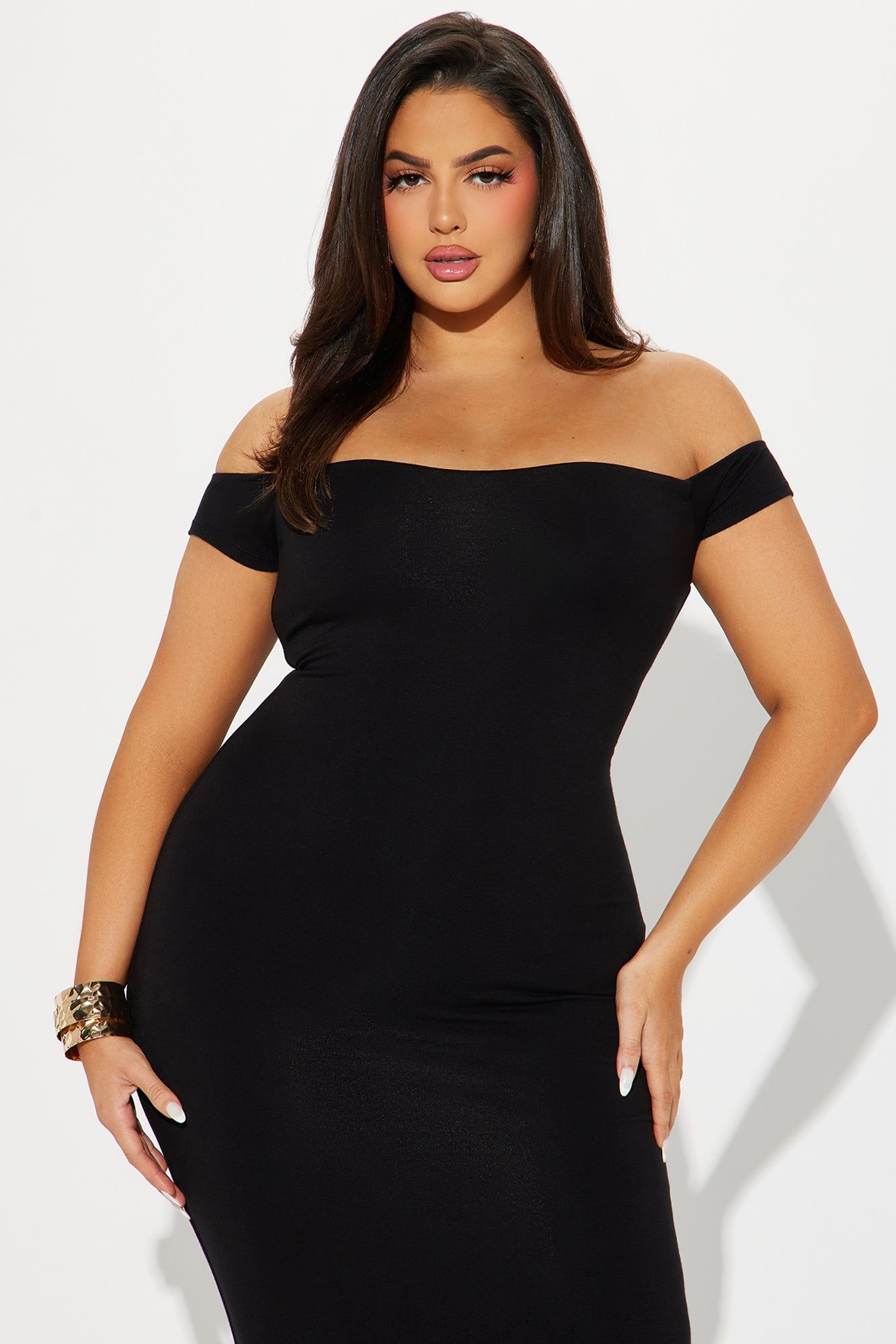 Mina Smooth Double Lined Maxi Dress - Black sold by Fashion Nova product image thumbnail 5