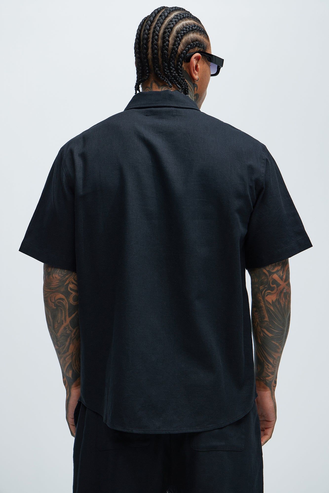 Bahamas Linen Classic Button Up Shirt - Black sold by Fashion Nova product image thumbnail 3