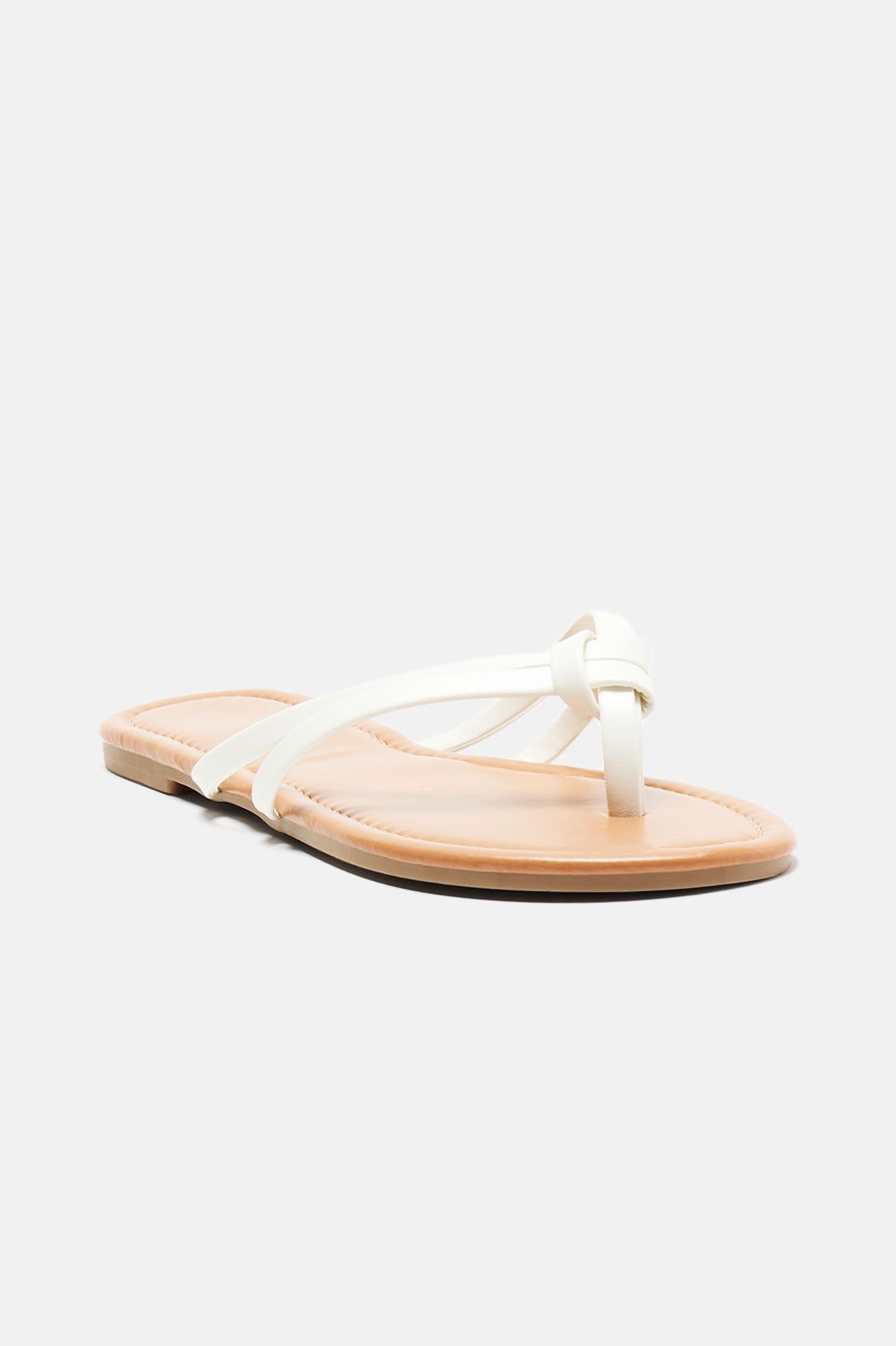 All Summer Long Flip Flops - White sold by Fashion Nova product image thumbnail 2