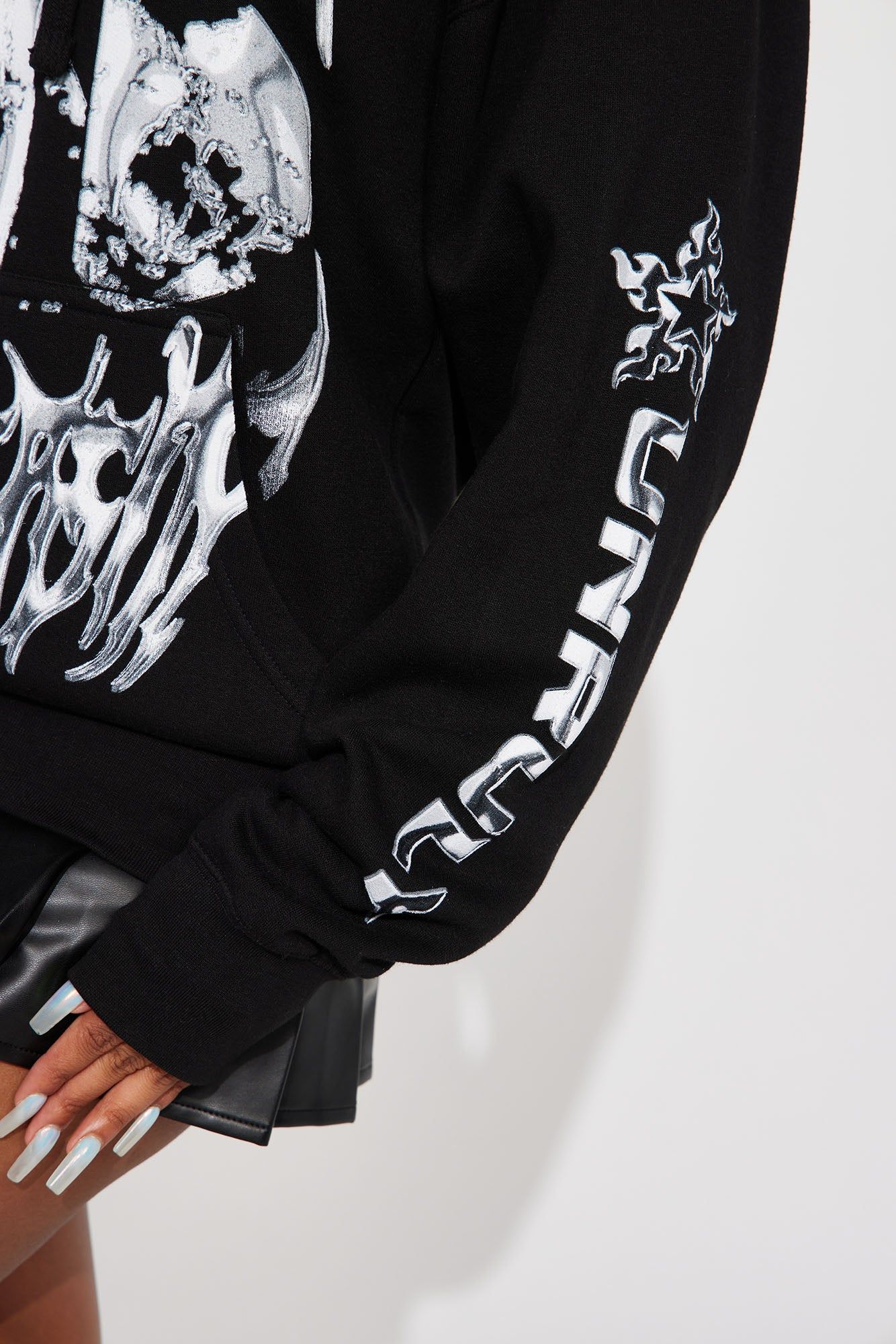 Resilience Chrome Hoodie - Black sold by Fashion Nova product image thumbnail 5