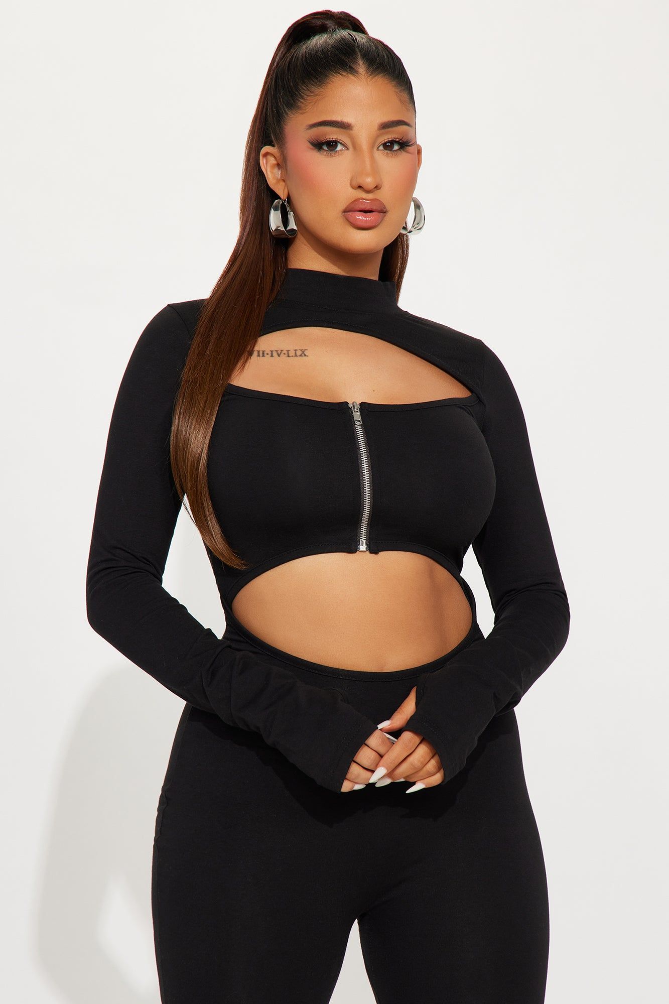 Don't Bother Me Romper - Black sold by Fashion Nova product image thumbnail 2