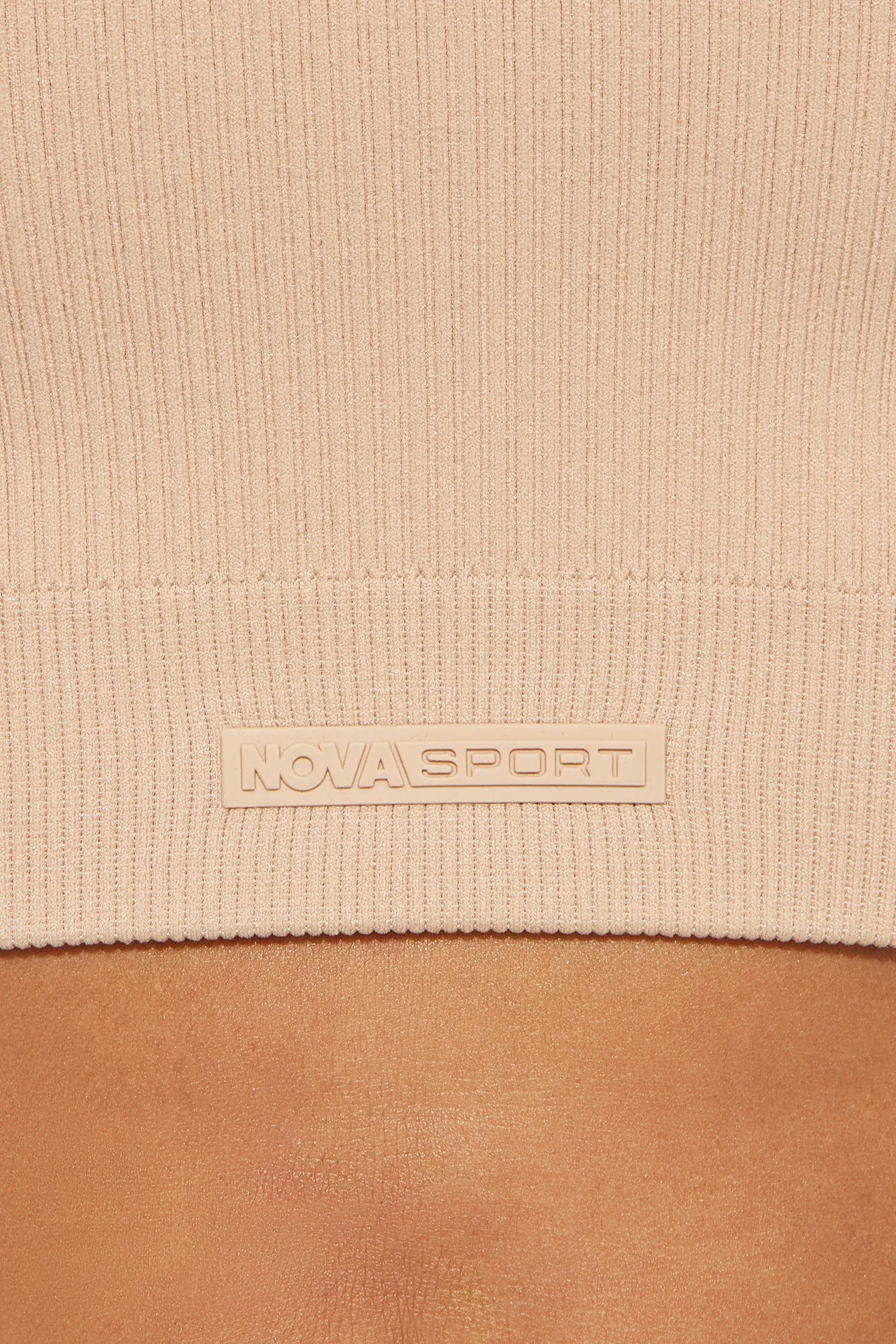 Double Cross Effortless Seamless Active Sports Bra - Tan sold by Fashion Nova product image thumbnail 3