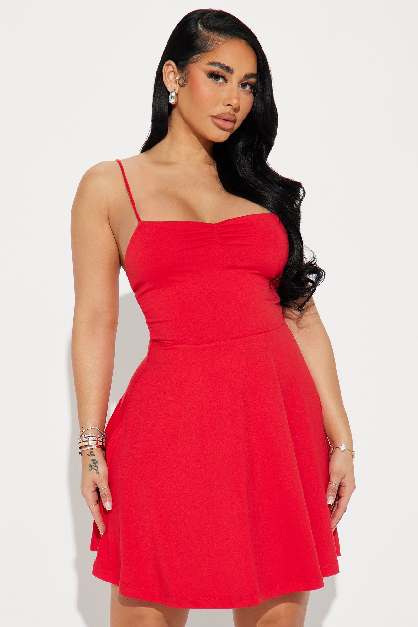 Adriana Essential Mini Dress - Red sold by Fashion Nova product image thumbnail 2