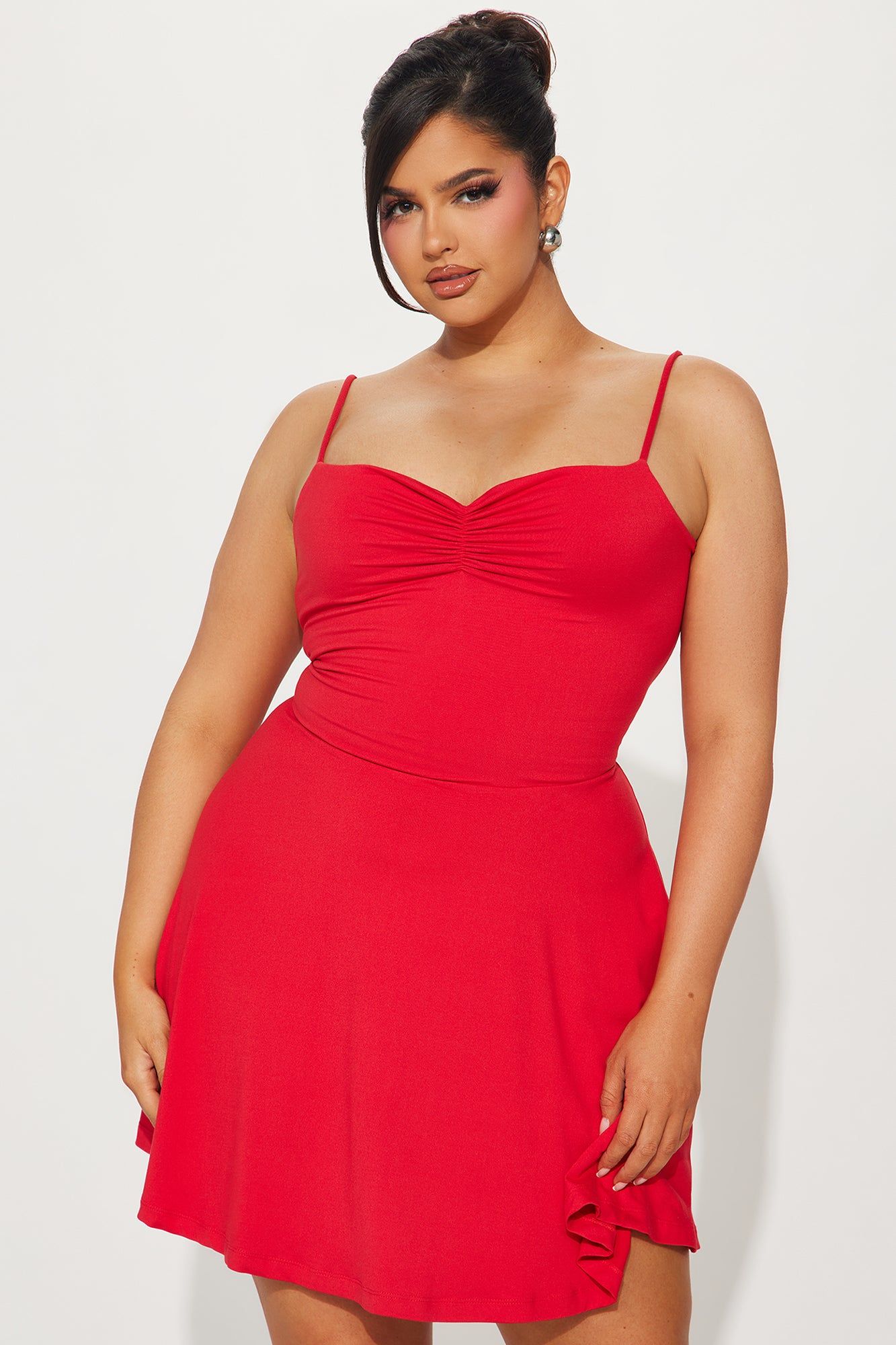 Adriana Essential Mini Dress - Red sold by Fashion Nova product image thumbnail 5