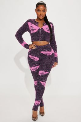 Butterfly Dreams Legging Set - Pink/combo sold by Fashion Nova
