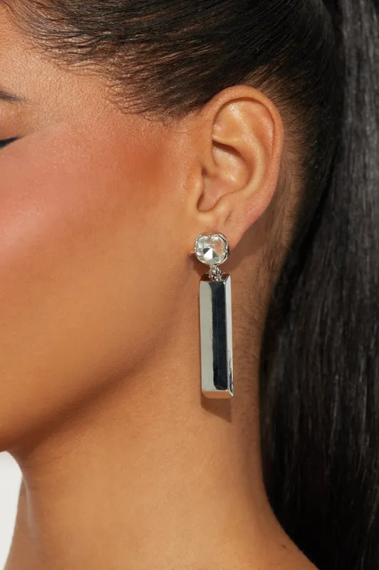 Radiant Rouge Earrings - Silver made by Fashion Nova