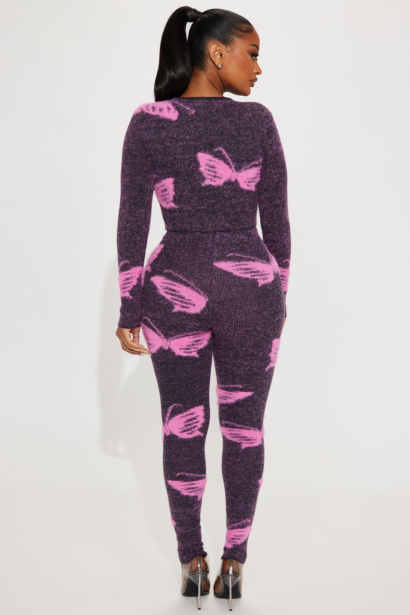 Butterfly Dreams Legging Set - Pink/combo sold by Fashion Nova product image thumbnail 3