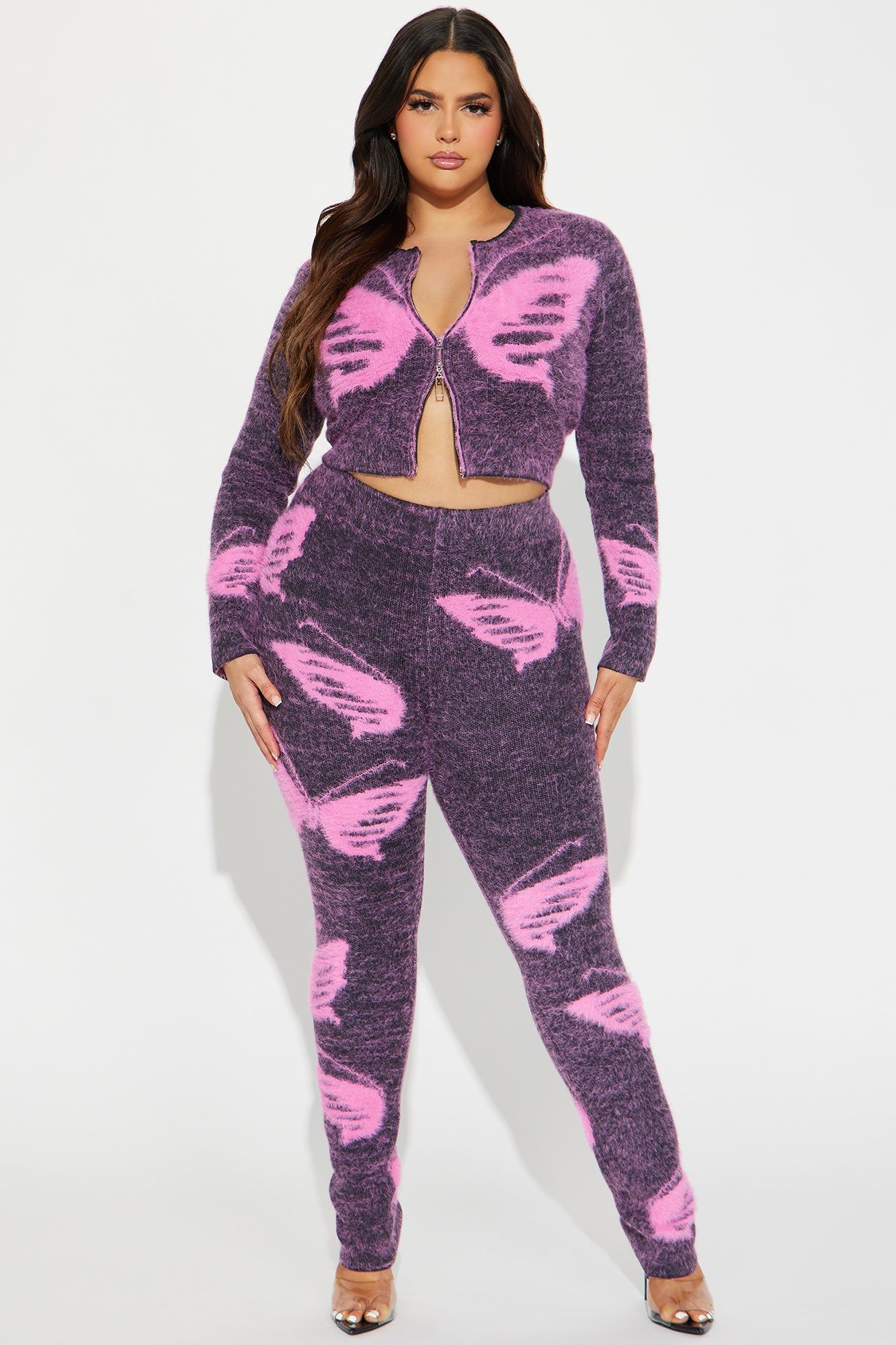 Butterfly Dreams Legging Set - Pink/combo sold by Fashion Nova product image thumbnail 4
