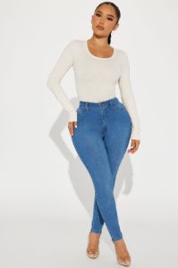Briana Long Sleeve Top - Oatmeal sold by Fashion Nova