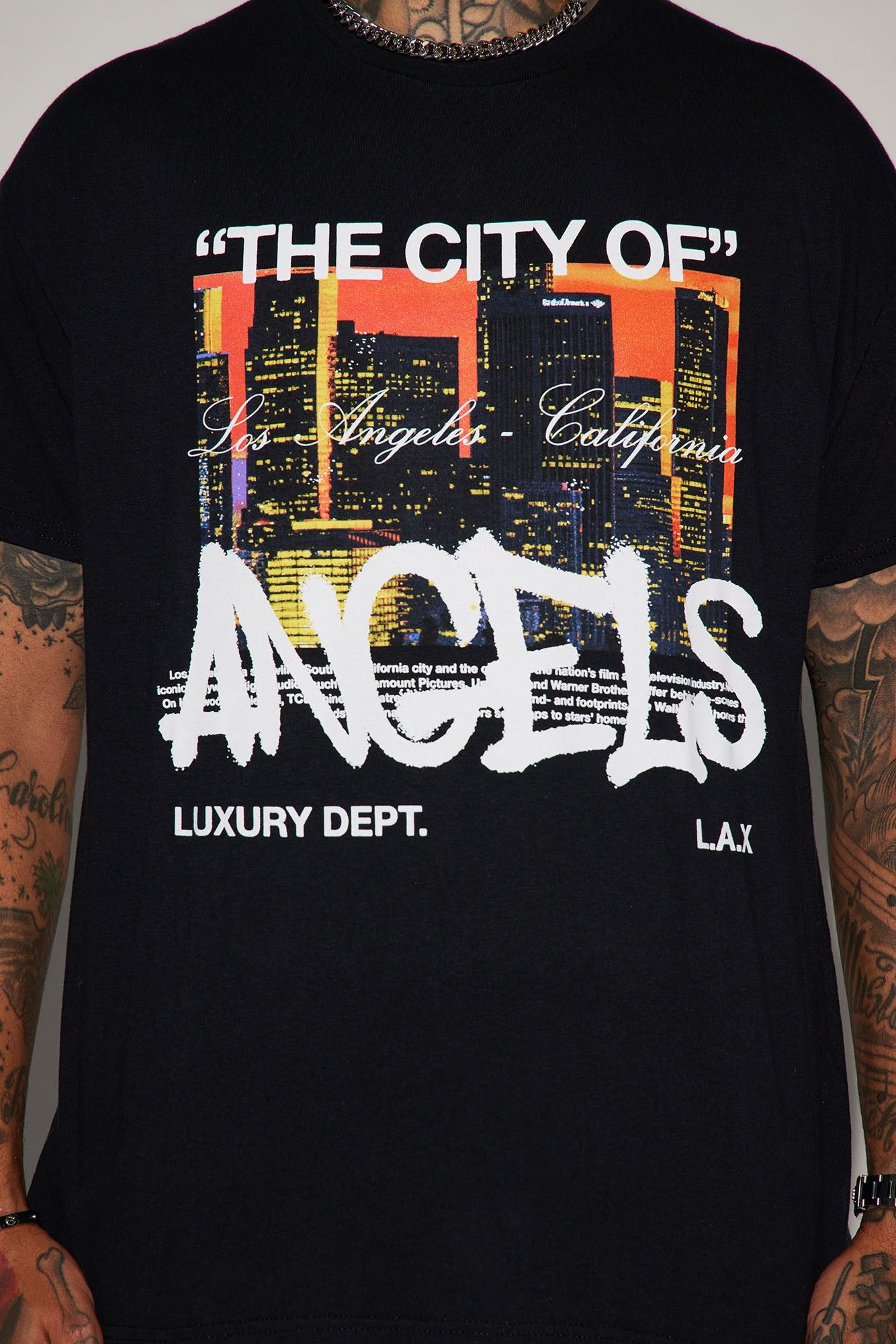 The City Of Angels Short Sleeve Tee - Black sold by Fashion Nova product image thumbnail 3