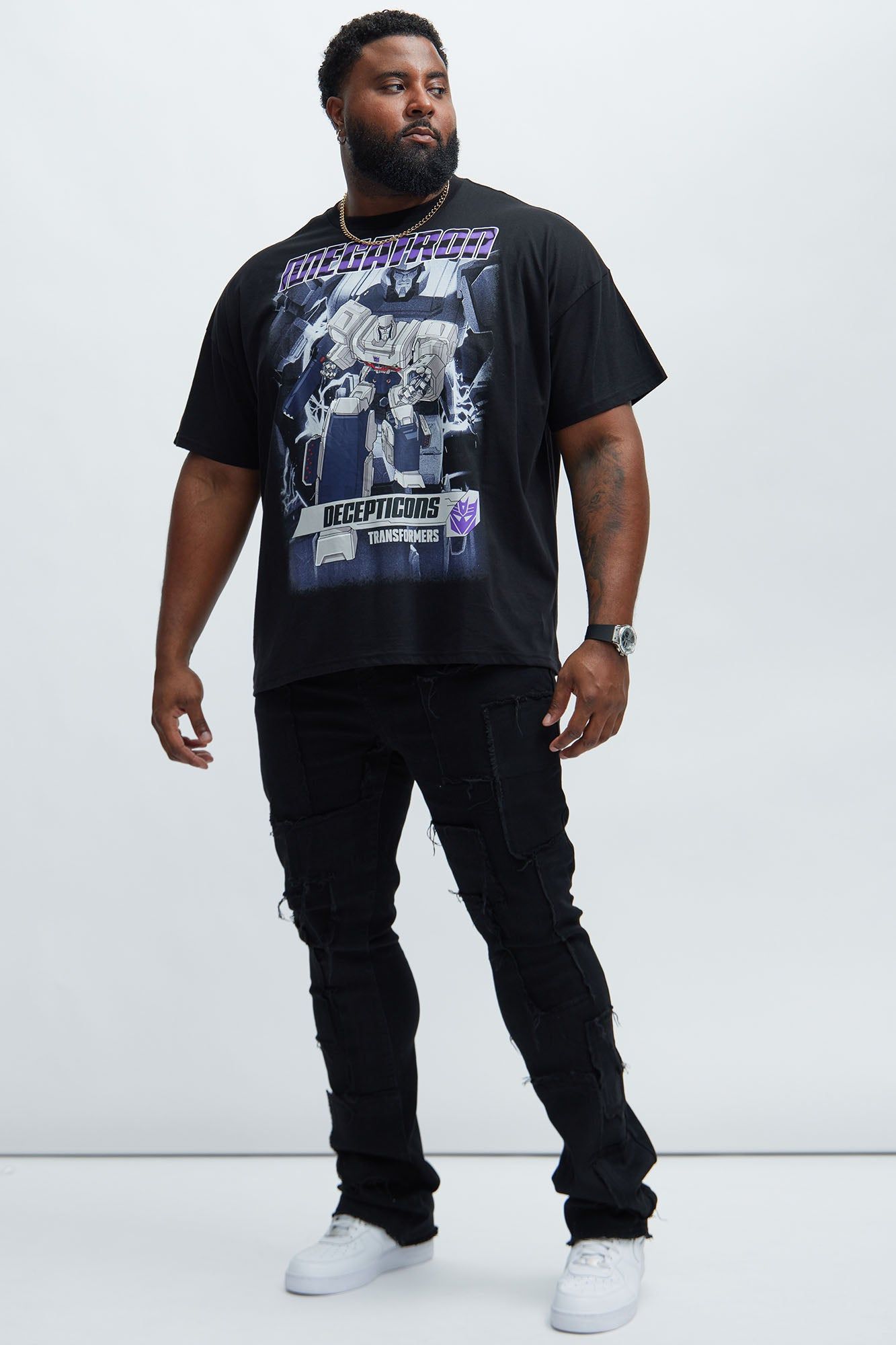 Transformers Megatron Decepticons Oversized Short Sleeve Tee - Black sold by Fashion Nova product image thumbnail 5
