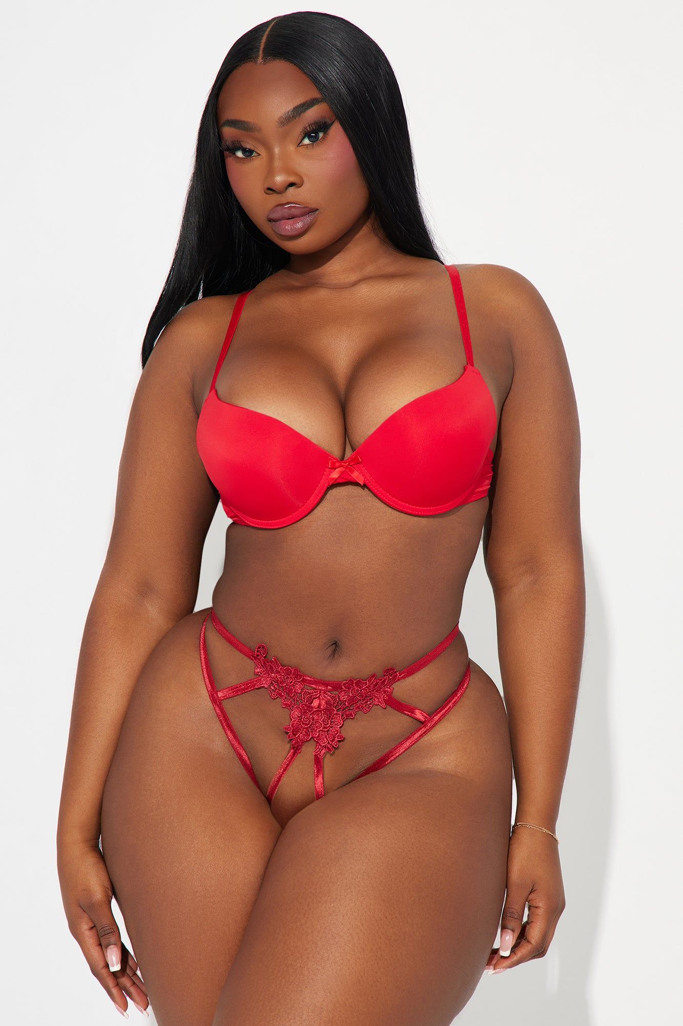 Between Us Only Strappy Crotchless Panty - Wine sold by Fashion Nova product image thumbnail 5