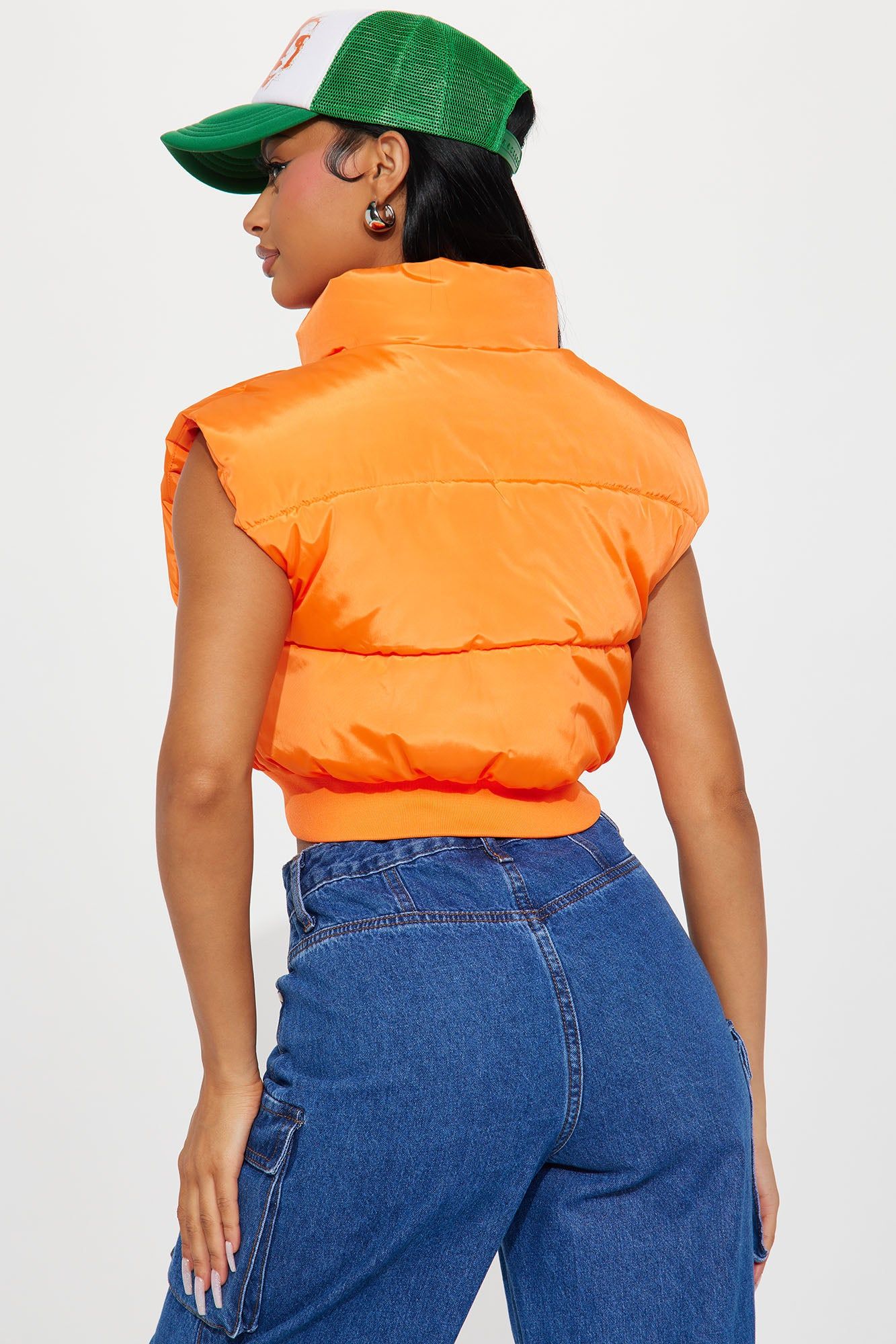 Winter Date Puffer Vest - Orange sold by Fashion Nova product image thumbnail 3