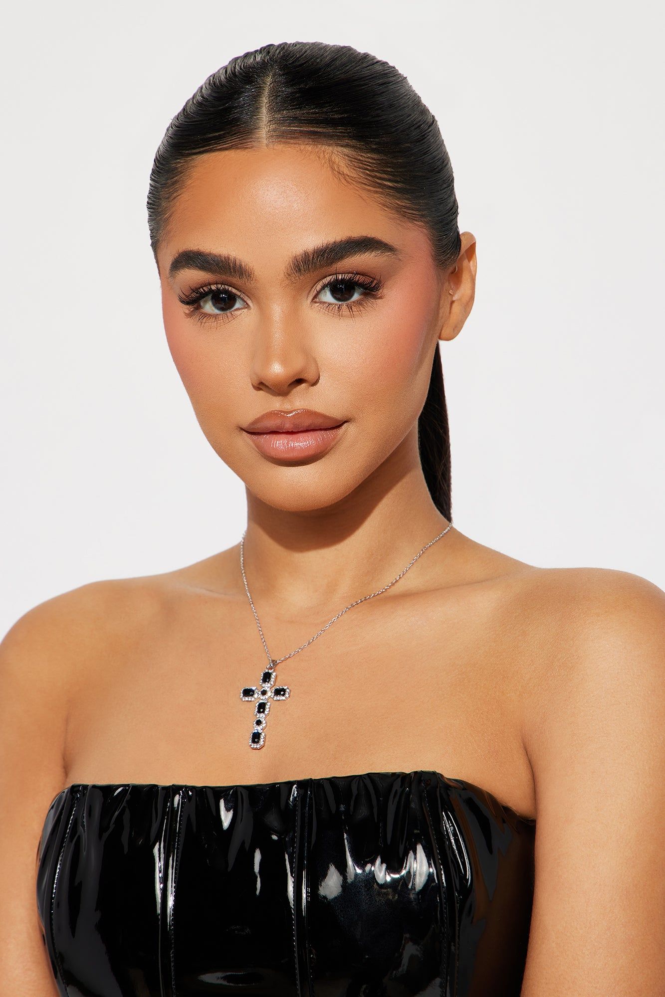 Truly Divine Necklace - Silver/Black sold by Fashion Nova product image thumbnail 2