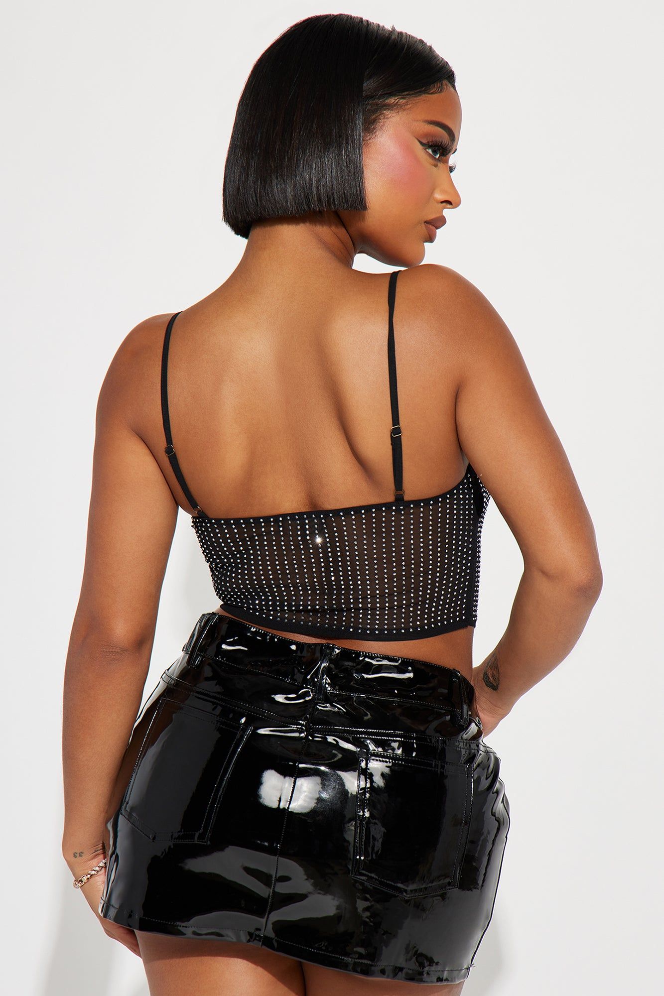 Keep Your Shine Mesh Top - Black sold by Fashion Nova product image thumbnail 3