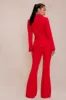 Denise Blazer Suit Set - Red sold by Fashion Nova