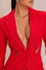Denise Blazer Suit Set - Red sold by Fashion Nova