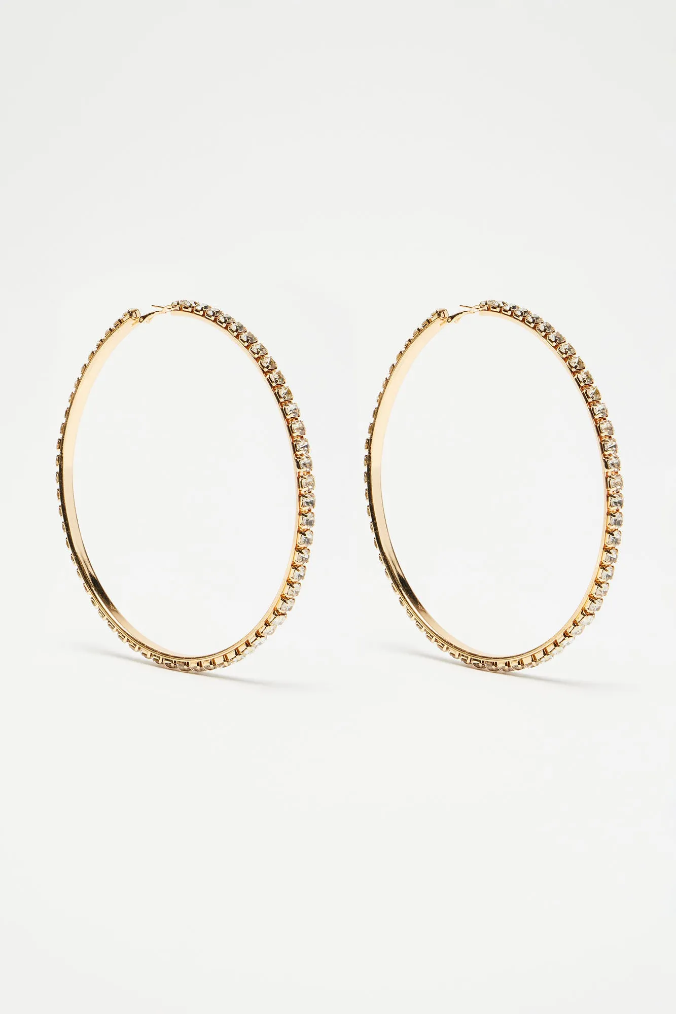Downtown Club Hoop Earrings - Gold sold by Fashion Nova product image thumbnail 3