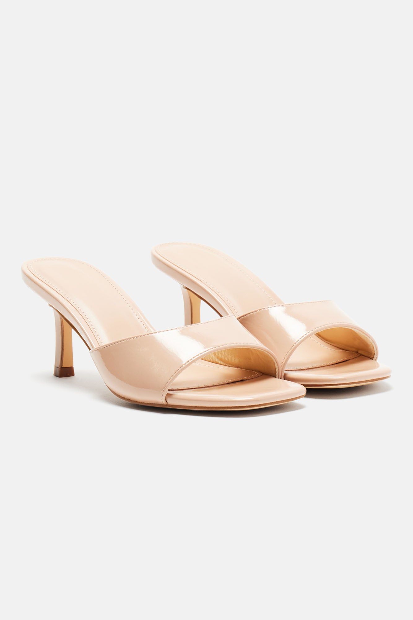 Devika Kitten Heel Mules - Nude sold by Fashion Nova product image thumbnail 5