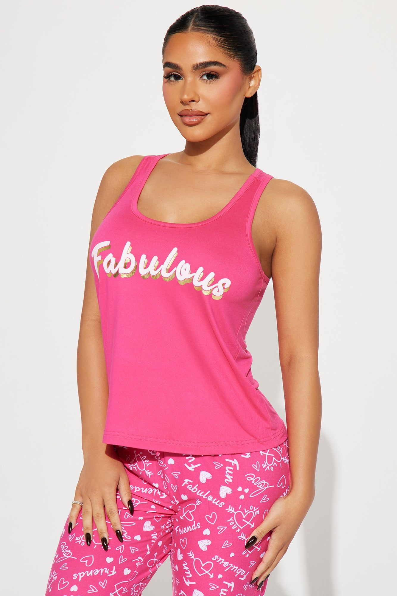 Fabulous AF PJ Jogger Set - Pink sold by Fashion Nova product image thumbnail 2
