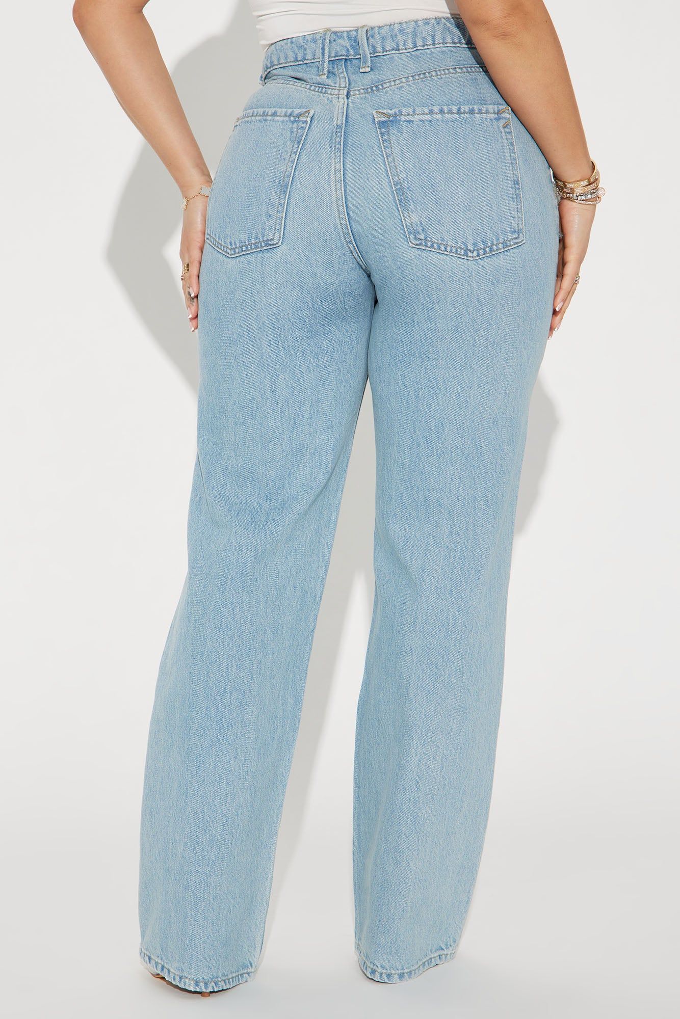 Perfect Timing Straight Leg Jeans - Light Wash sold by Fashion Nova product image thumbnail 3