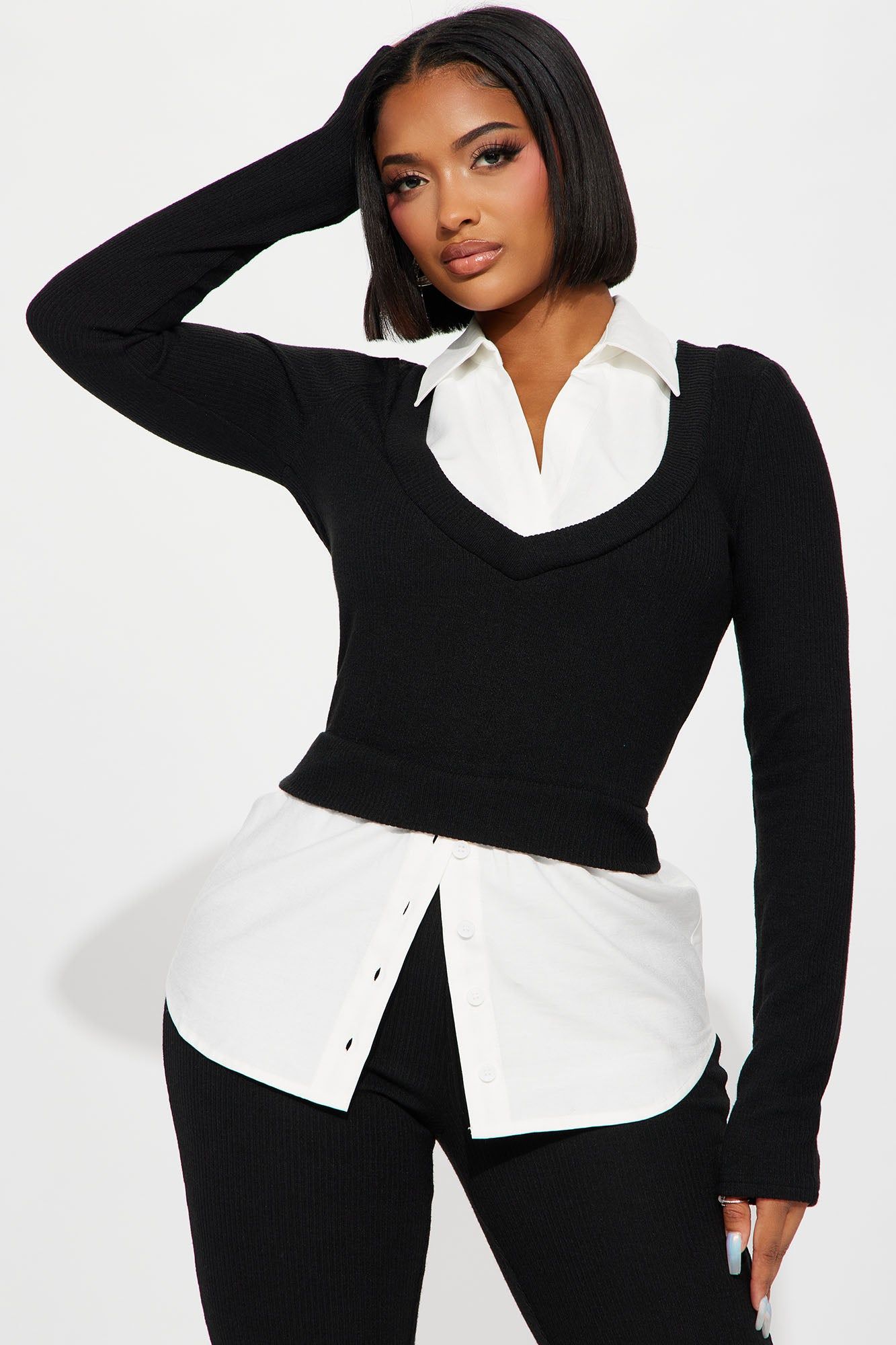 Double Booked Legging Set - Black sold by Fashion Nova product image thumbnail 2