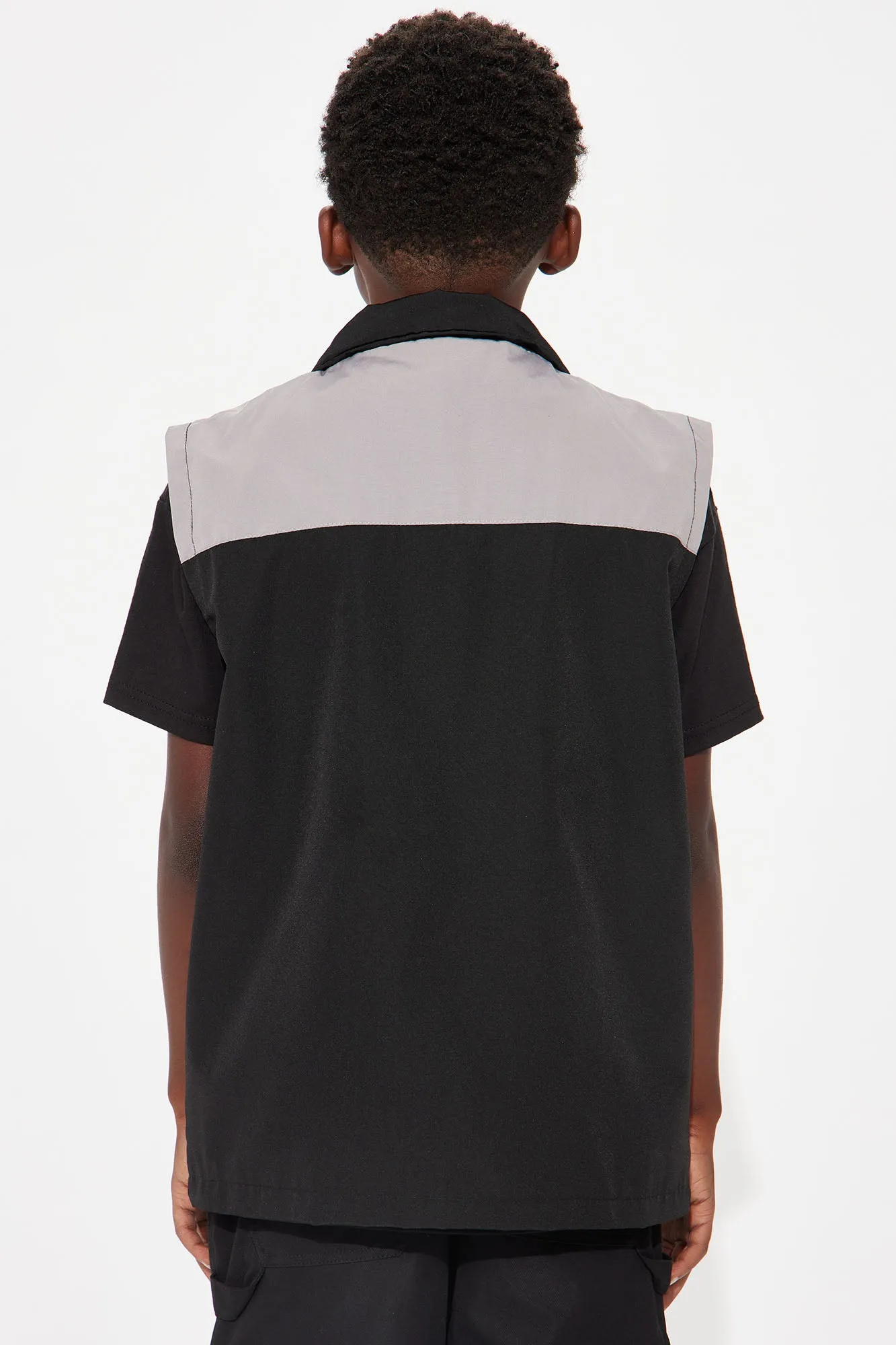 Mini Where I Belong Nylon Vest - Black/Grey sold by Fashion Nova product image thumbnail 5