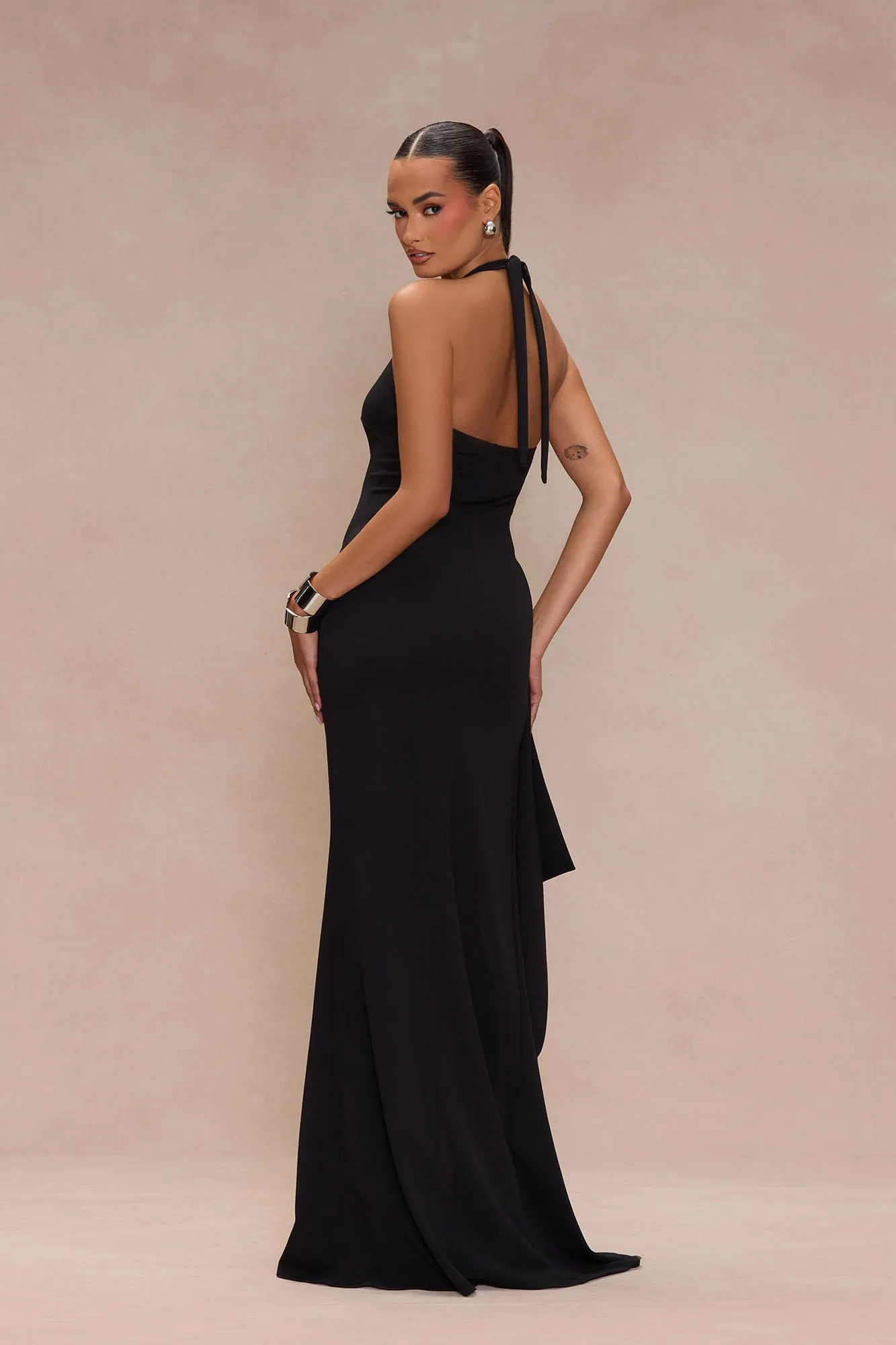 Taylor Crepe Gown - Black sold by Fashion Nova product image thumbnail 3