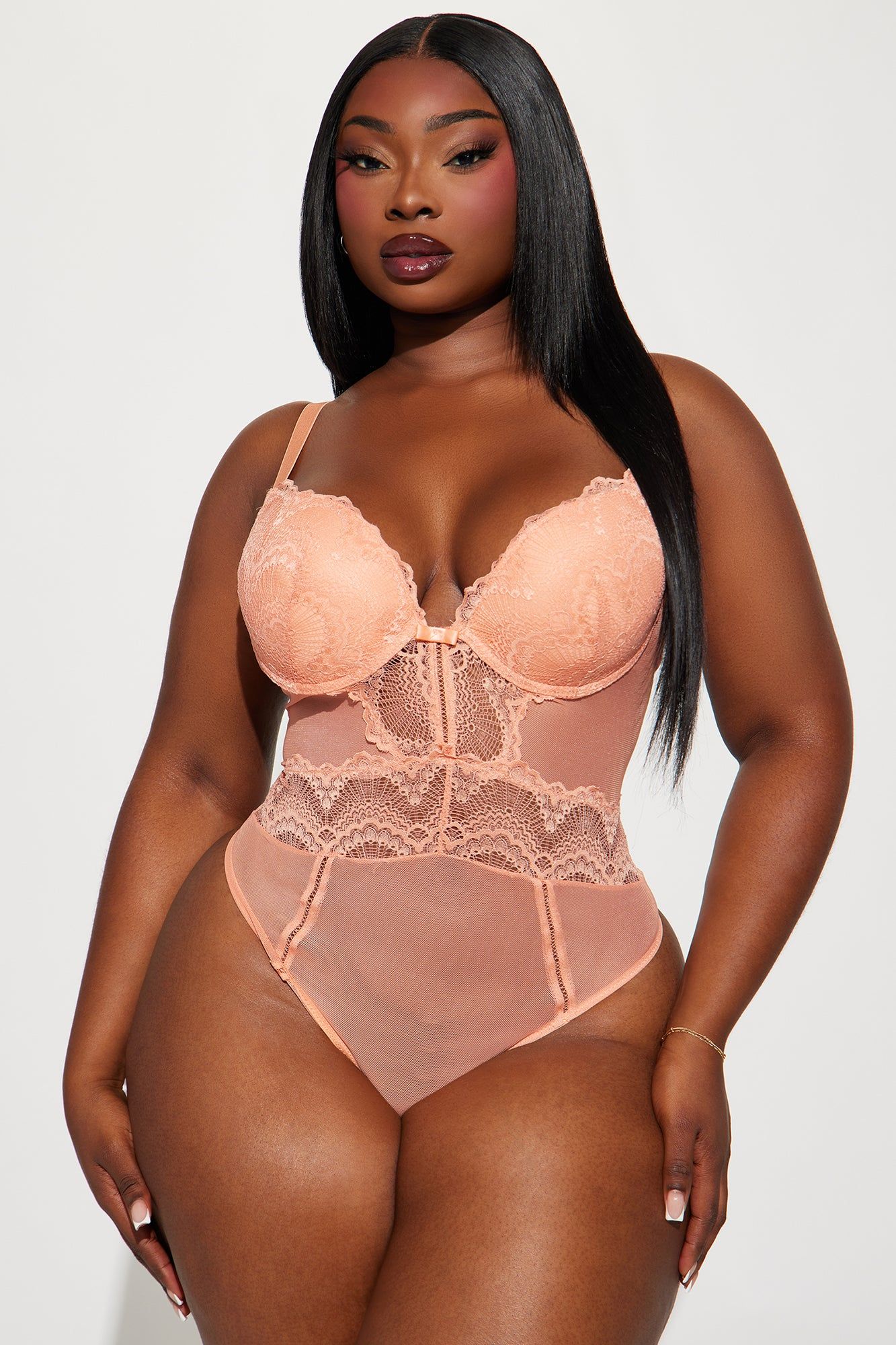 Be Your Lover Lace Teddy - Rust sold by Fashion Nova