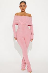 Amara Snatched Jumpsuit - Mauve sold by Fashion Nova