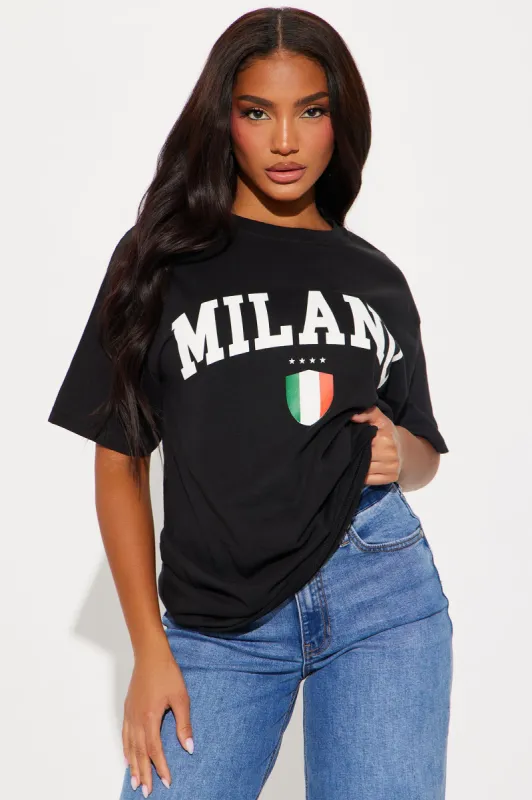 MILANO Oversized Tee - Black sold by Fashion Nova