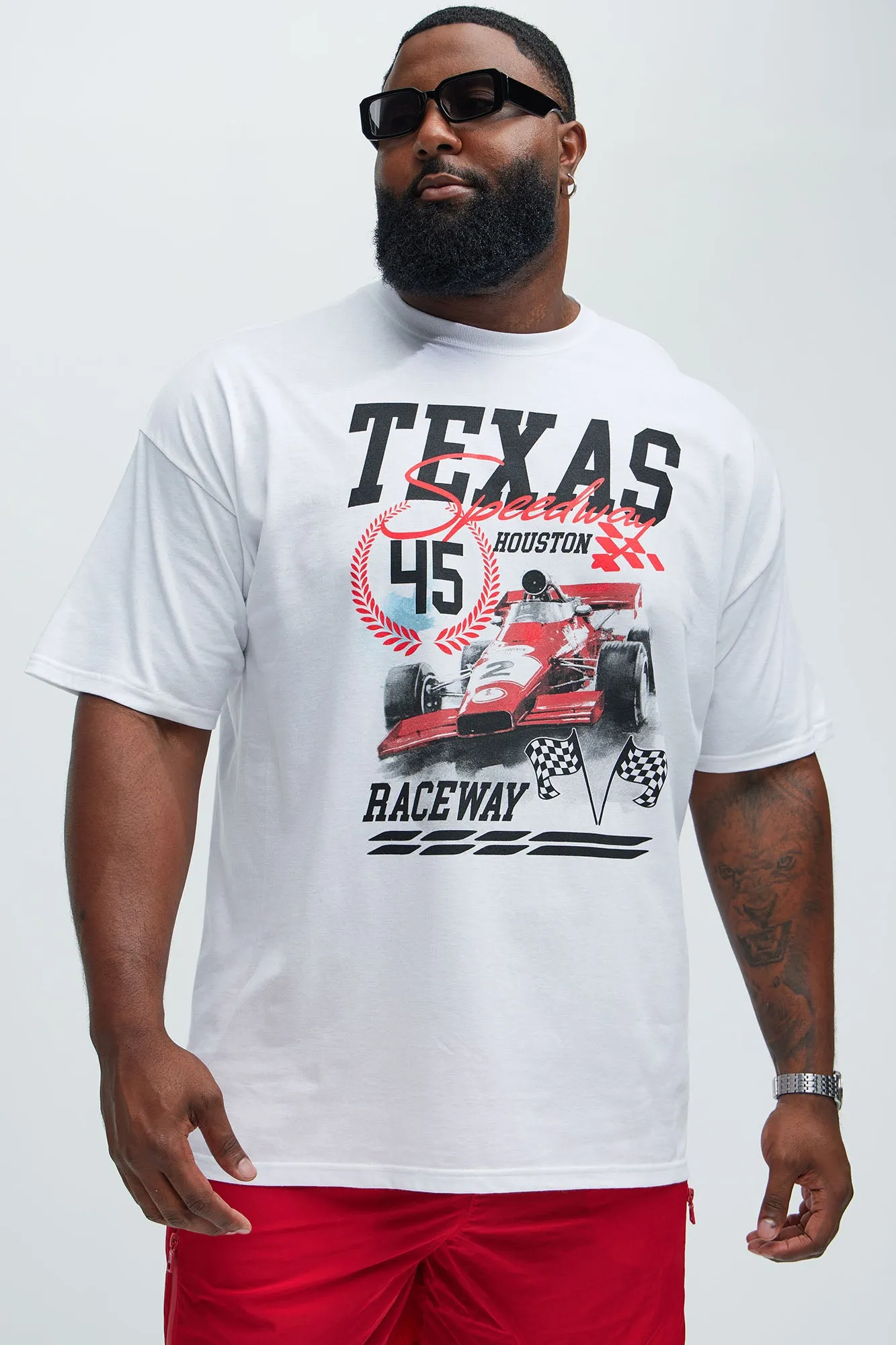 Texas Speedway Short Sleeve Tee - White sold by Fashion Nova product image thumbnail 4