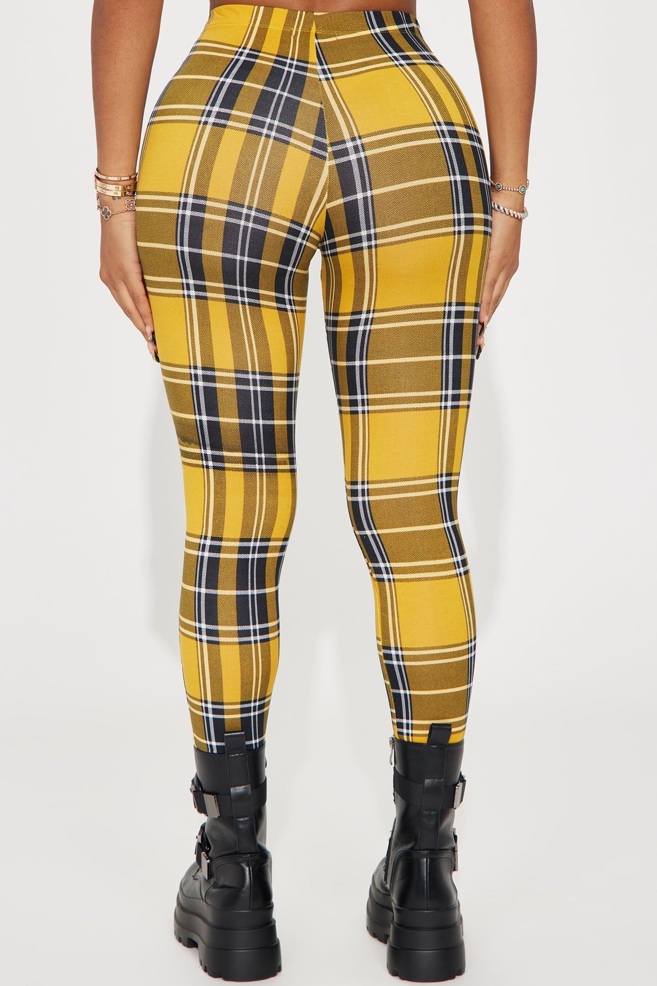 Plaid Mood Legging - Blue/combo sold by Fashion Nova product image thumbnail 3