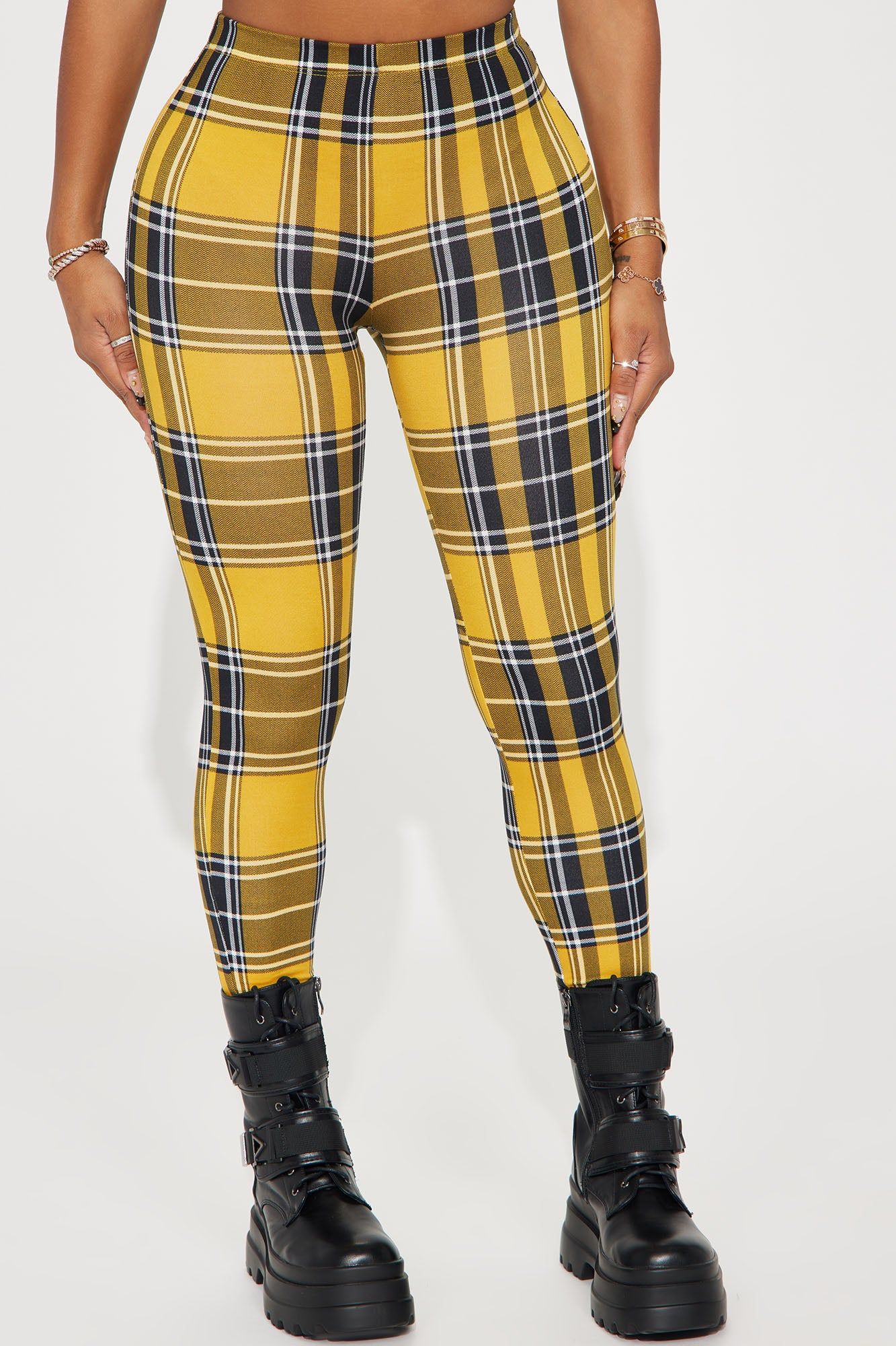 Plaid Mood Legging - Blue/combo sold by Fashion Nova product image thumbnail 2