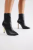 Keegan Heeled Booties - Black sold by Fashion Nova