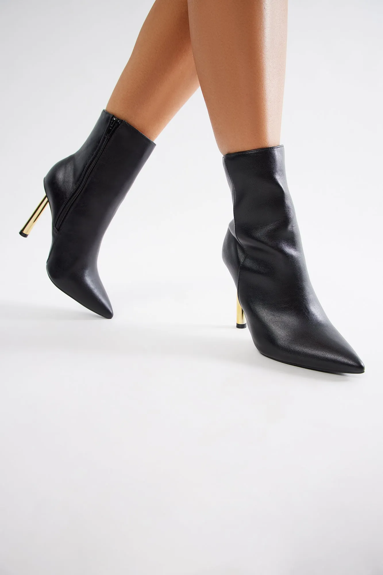 Keegan Heeled Booties - Black sold by Fashion Nova product image thumbnail 4