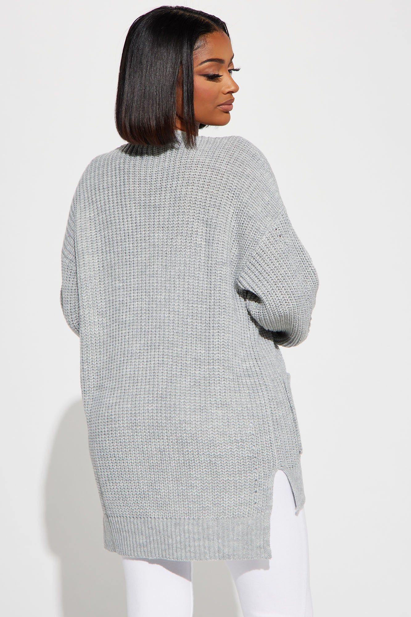 Always Stayin' Close Cardigan - Heather Grey sold by Fashion Nova product image thumbnail 3