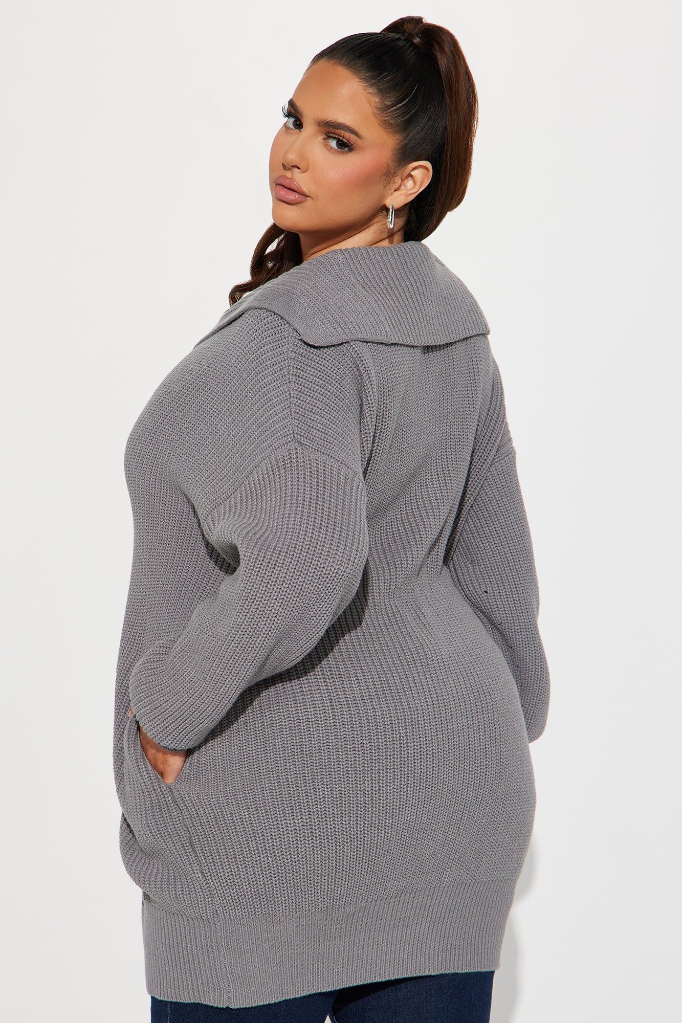 Aura Cardigan - Heather Grey sold by Fashion Nova product image thumbnail 7