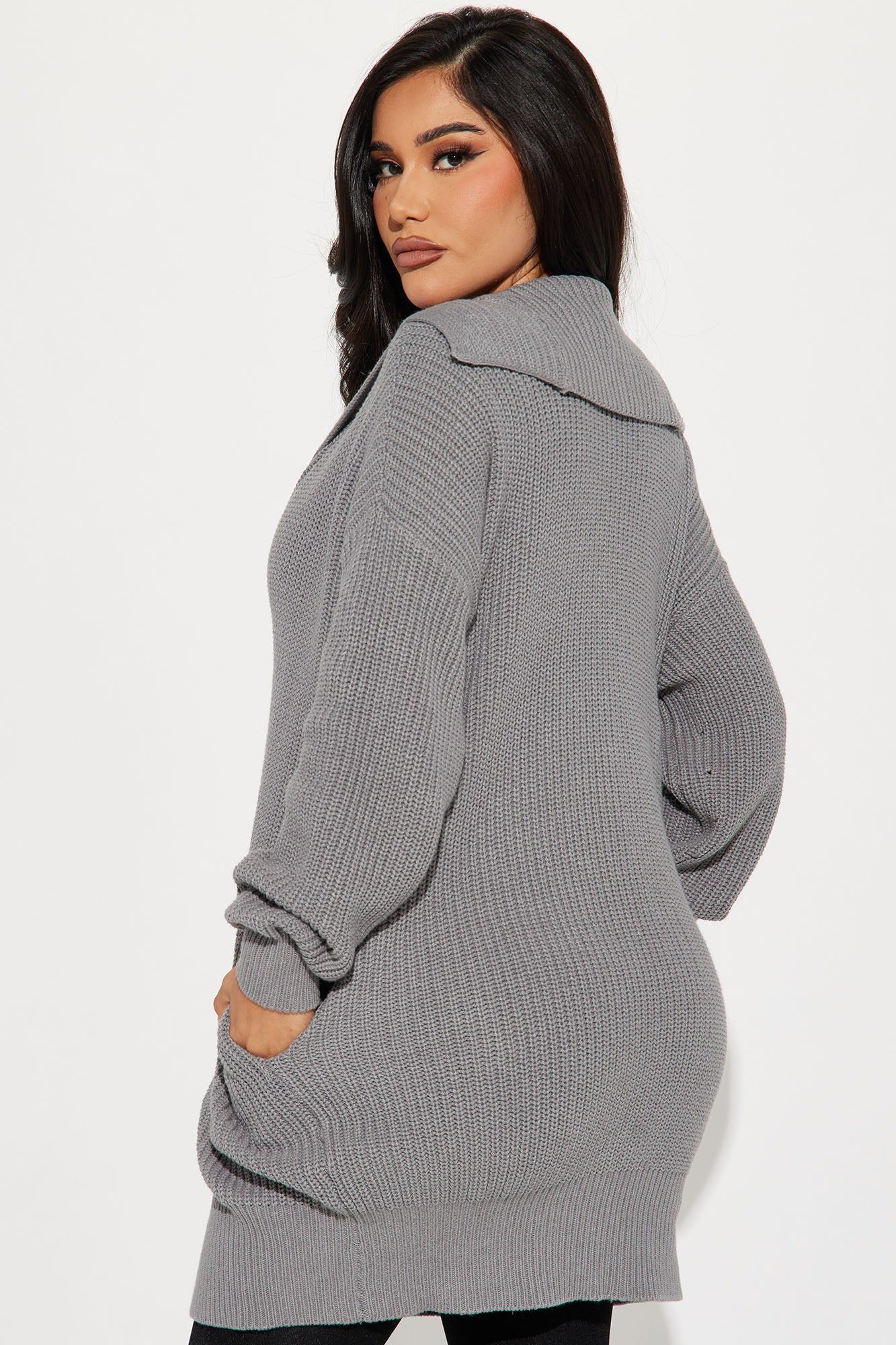 Aura Cardigan - Heather Grey sold by Fashion Nova product image thumbnail 4