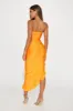 Cia Strapless Maxi Dress - Orange sold by Fashion Nova